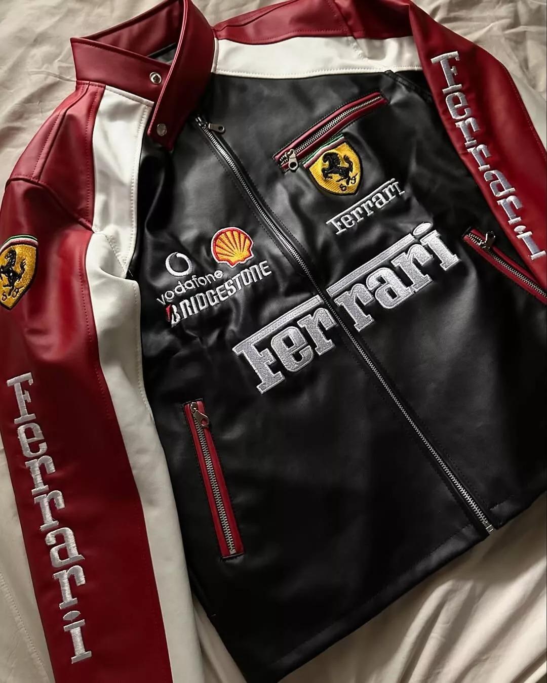 1741247889_original_resized.jpg Ferrari F1 Racing Leather Jackets? Black & Red | Premium Motorsport Jacket for Men & Women - Image 1